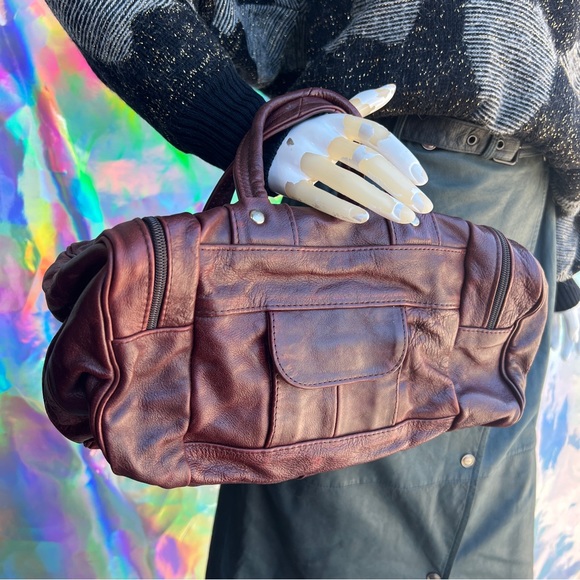 Vintage Mini Brown Leather Doctors Bag - Picture 10 of 15